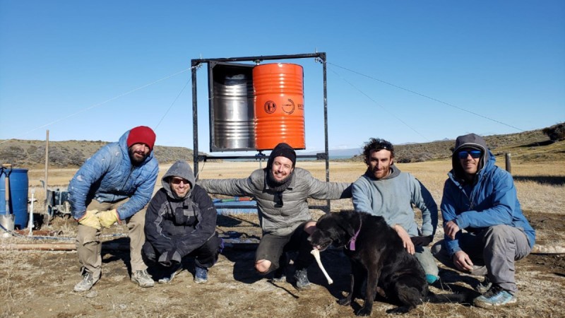 El equipo de trabajo que gener el aerogenerador