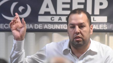 El secretario general de la Asociación de Empleados Fiscales e Ingresos Públicos (AEFIP), Pablo Flores