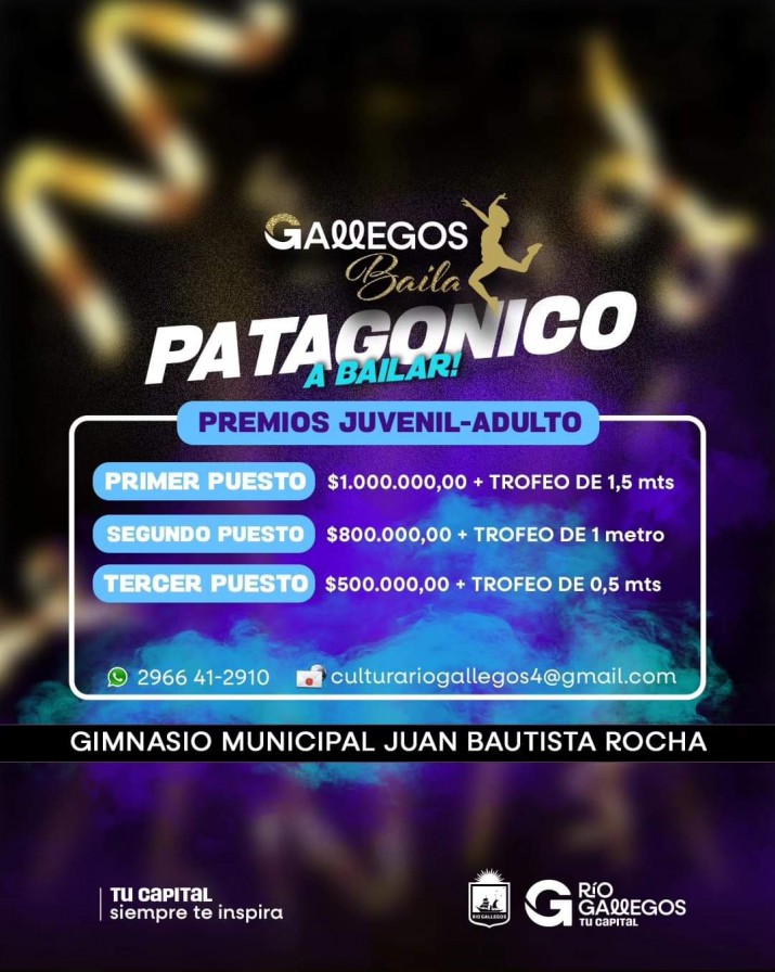  Llega "Gallegos Baila Patagnico": los das, horarios y los montos de los premios  