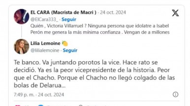 Lilia Lemoine contra a Victoria Villarruel: "Es la peor vicepresidenta de la historia"