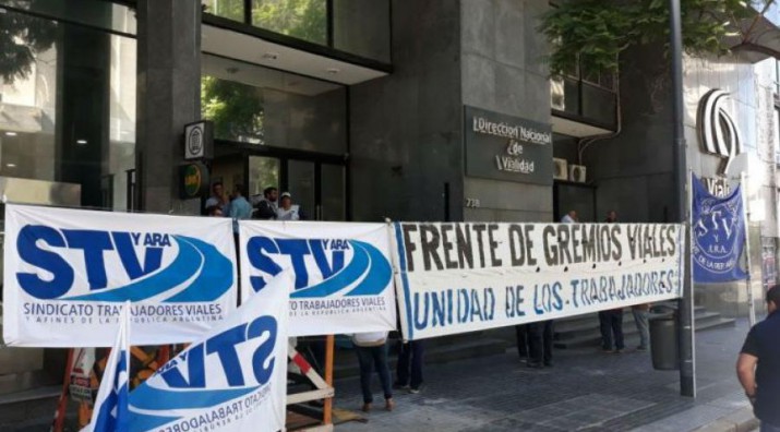 Anuncian medidas de fuerza en Vialidad Nacional por desfinanciamiento del organismo y la privatizacin de rutas