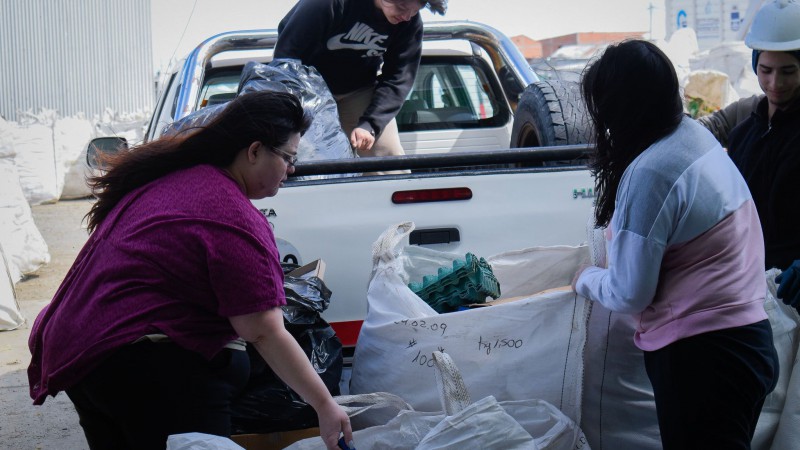 Compromiso con el ambiente en Ro Gallegos: ultimo da de la tercera edicin del programa "Recicl y Viaj"