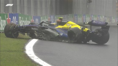 Franco Colapinto se despisto y abandonó en el GP de Brasil