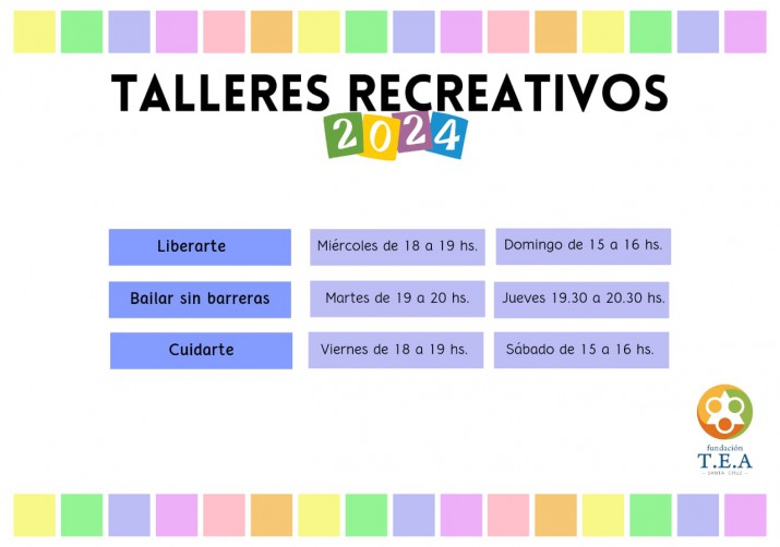 Talleres Recreativos son para Todos: Inscripciones Abiertas!