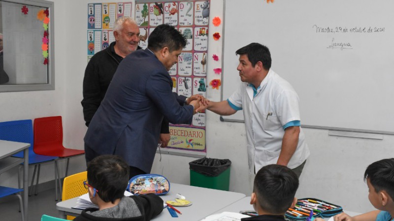 Vidal en la inauguracin de el Taller de Innovacin Educativa de la Escuela del Viento, el pasado 29 de octubre.
