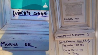 Intimidantes pintadas en el Concejo Municipal de Rosario: "Les queda poco"