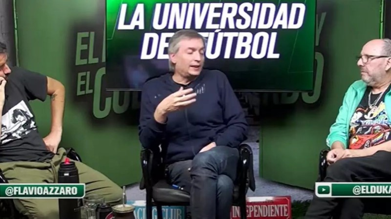 Mximo Kirchner en el programa de streaming el Loco y el Cuerdo. 