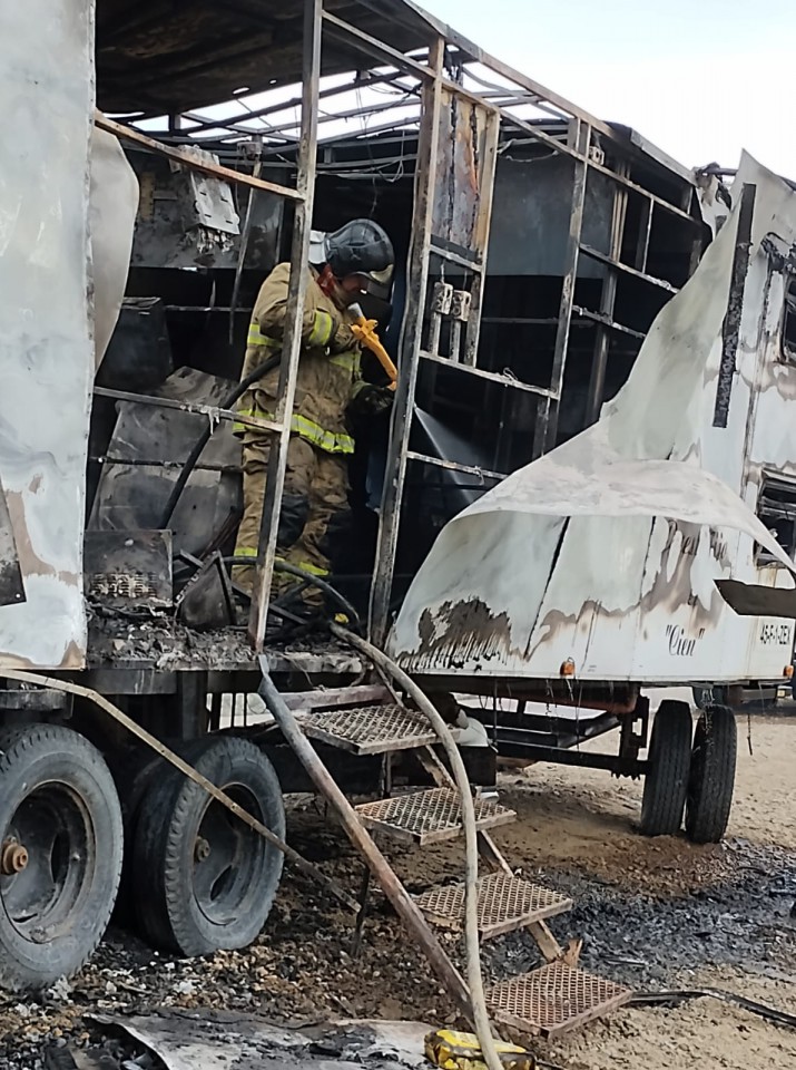 Se incendi un  vehculo en ruta nacional N 3