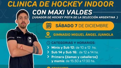 Puerto Deseado: dictarán clínica de Hockey Indoor 