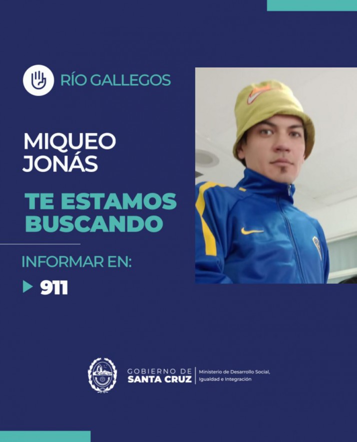 Buscan en Ro Gallegos a un joven de 31 aos que desapareci ayer jueves