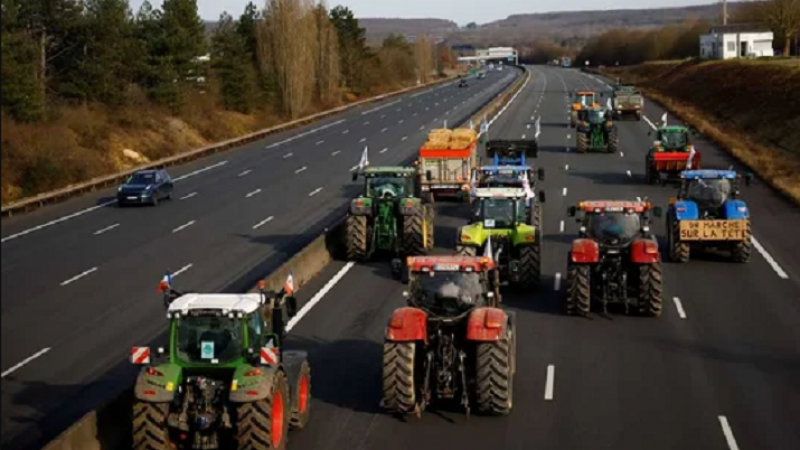 Tractorazo en Francia. Foto: Agencia NA/Archivo