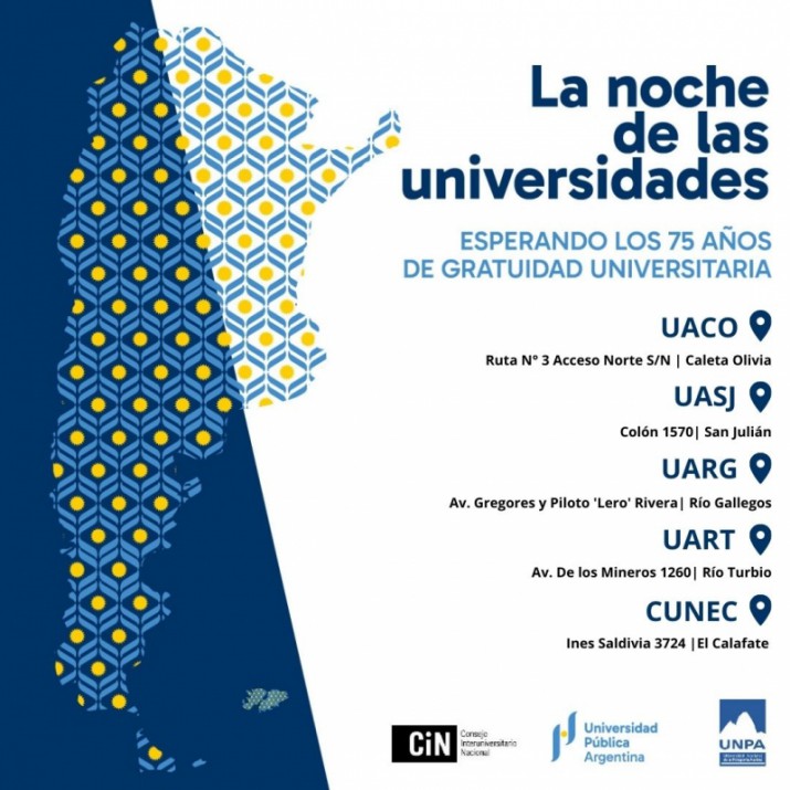 Realizarn diversas propuestas en "La Noche de las Universidades", este jueves, en varios puntos de Santa Cruz 