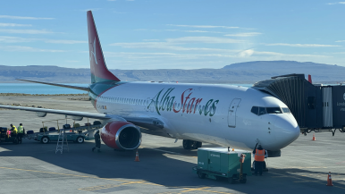 Hubo una baja de pasajeros el último mes en El Calafate 