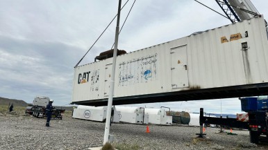 Corte de energía en Santa Cruz: trasladaron generadores a Piedra Buena y Puerto Santa Cruz