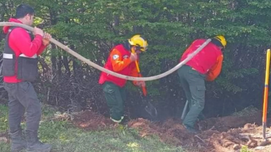 Los Bomberos debieron actuar ante la situación 