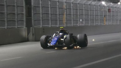 Colapinto se golpeó y quedó 14° en la clasificación del GP de Las Vegas