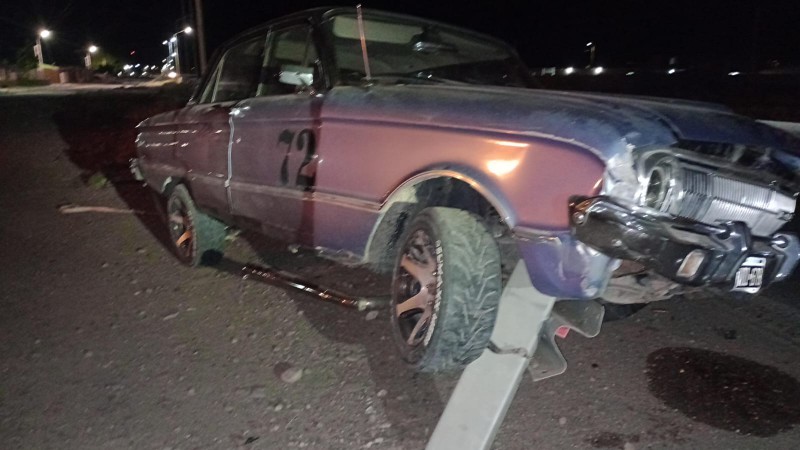 El incidente de trnsito sucedi  en la curva de la Ruta Provincial 43, en las inmediaciones de la plaza del Barrio Malvinas.