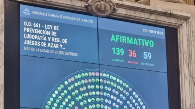 Diputados dio medio sanción al proyecto sobre juego y ludopatía 