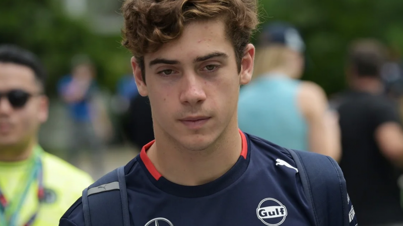 Franco Colapinto, el piloto argentino de la F1 . Foto Prensa Williams Racing  