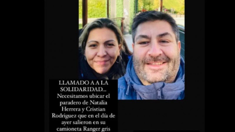 Buscan a una pareja que sali hacia un campo en San Julin y no se sabe nada de ellos