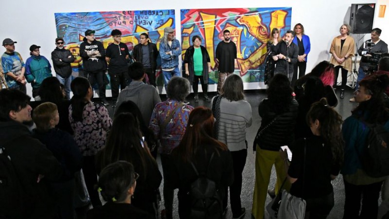 Inauguraron "La Calle en Bellas Artes", muestra de arte callejero en el Complejo Cultural Santa Cruz 