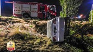 Encontraron un auto volcado y abandonado en El Calafate