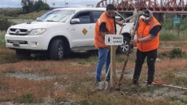 Desde Vialidad realizaron la señalización para los peregrinos 