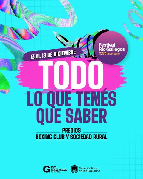 Festival de Ro Gallegos: todo lo que hay que saber de los shows y las actividades 