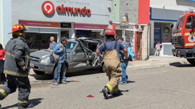 Impresionante accidente en la Patagonia: siete autos,  al menos un herido y la intervención de Bomberos