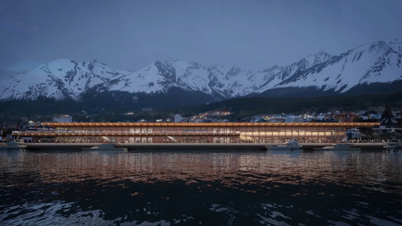 Presentan un proyecto para construir la nueva Terminal de Cruceros para pasajeros en Tierra del Fuego 