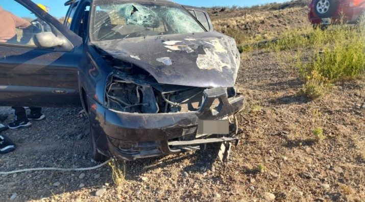 Choque frontal en la Ruta 25 deja cuatro lesionados