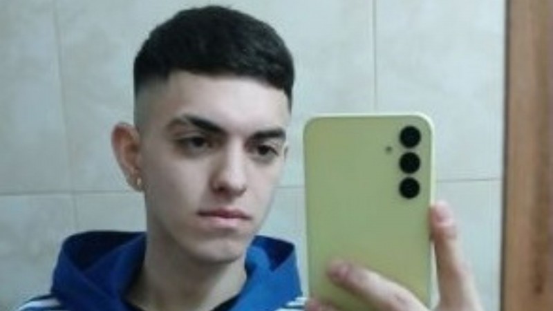 Brian Agustn Cabaa, un joven de 22 aos que se fue de su casa el domingo.