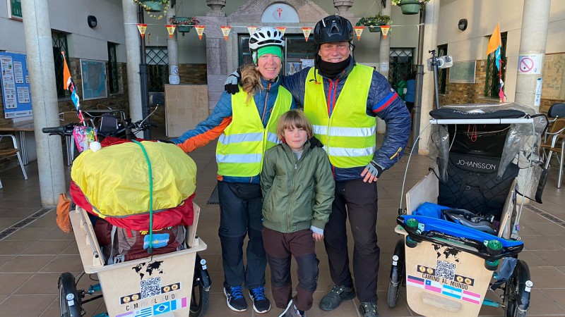 "Un viaje de transformacin": Alex Patzold y su familia en el Camino de Santiago