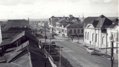 Una de las primeras fotos conocidas que se conservan del poblamiento de Río Gallegos 