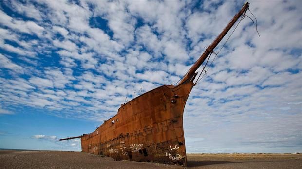 El "Marjory Glen", la barca construida en el ao 1892 en Escocia y que es un smbolo de Punta Loyola. 