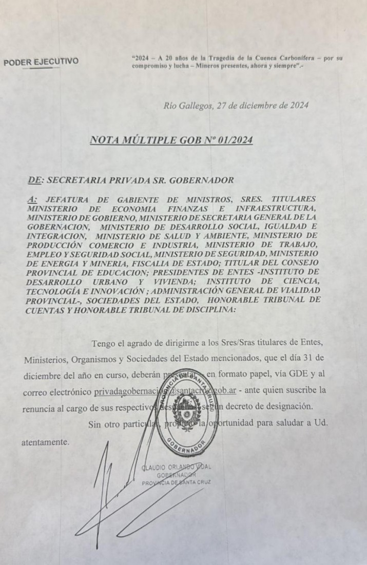 Se anticipan movimientos en el gabinete Vidal en el cierre del ao