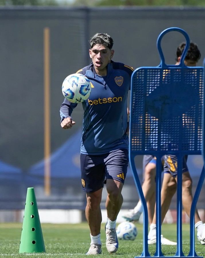 Carlos Palacios realiz su primera prctica en Boca