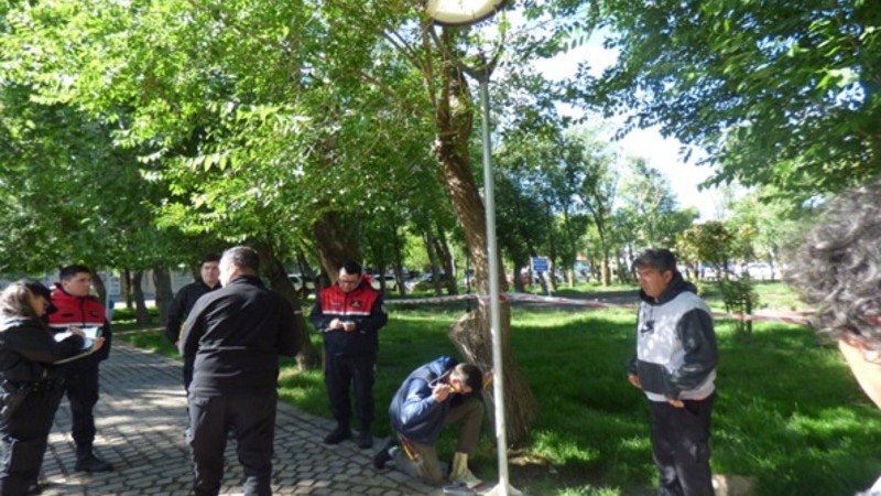 Plaza San Martn de Ro Gallegos: tras accidente de un nio, Bomberos detectaron tres postes energizados