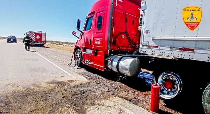 Realizan operativo por accidente sobre la Ruta 3 en Santa Cruz 