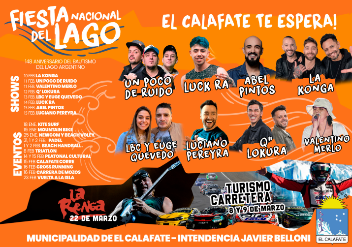 Contina la gira promocional por la Fiesta del Lago : artistas confirmados