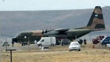 EL avión se trasladó desde la Antártida hasta Río Gallegos 