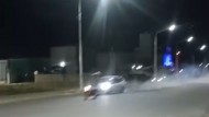 Increíble video de un accidente de la noche de Río Gallegos: un conductor que se dio a la fuga,  un joven con lesiones graves y control de alcoholemia 