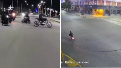 "Evaden controles y circulan a contramano": el vídeo que subió la Guardia Urbana de los "motoqueros" de Río Gallegos