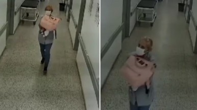 Se hizo pasar por enfermera y se robó un bebé de un hospital: el video