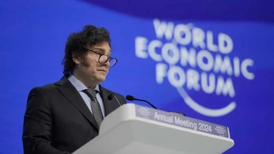 Milei llegó a Suiza para participar del Foro de Davos