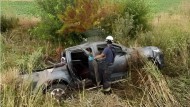 Riogalleguenses volcaron en la ruta mientras regresaban de Entre Ríos